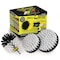 Drill Brush Power Scrubber By Useful Products 5 in W 7 in L Brush, White W-S-54O-QC-DB - alternate 1